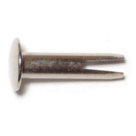 Midwest Fastener Split Rivet, 5/32 in Dia., 5/8 in L, Steel Body, 60 PK 61873